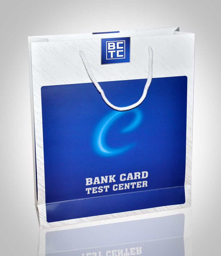 國家金融IC卡安全檢測(cè)中心手提袋印刷